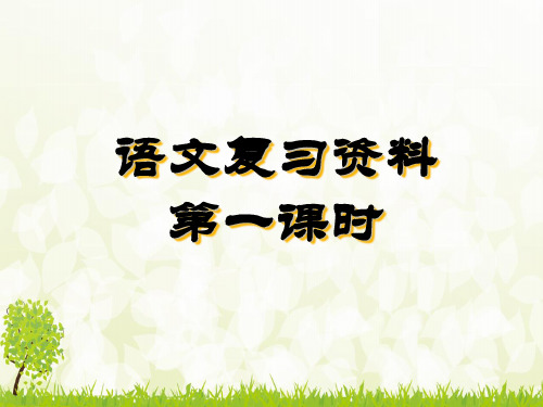 2019年小升初语文小学语文重点知识归纳PPT课件