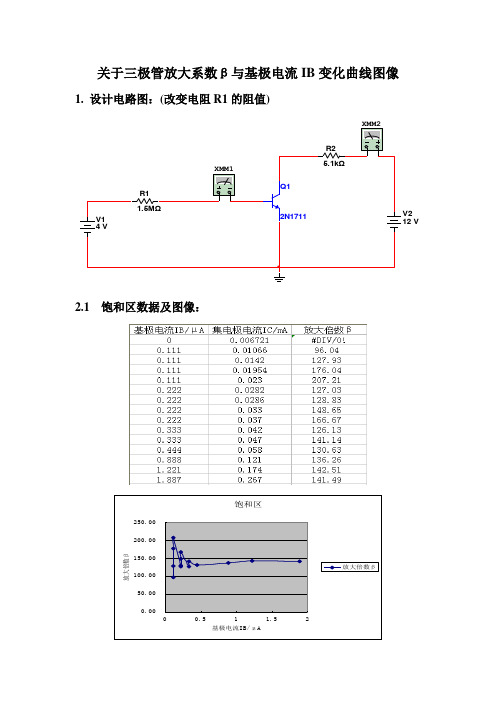 三极管放大系数β实验