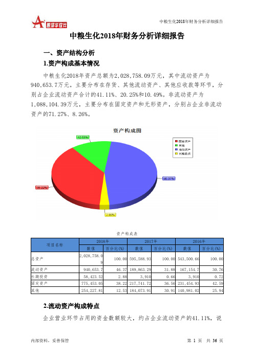 中粮生化2018年财务分析详细报告-智泽华