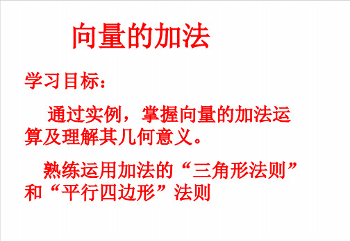 最新版高中数学课件 高中数学人教A版 必修4第二章课件 2.2 平面向量的线性运算