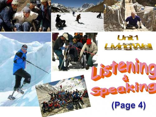 BOOK7 UNIT1 Using language-Listening and speaking