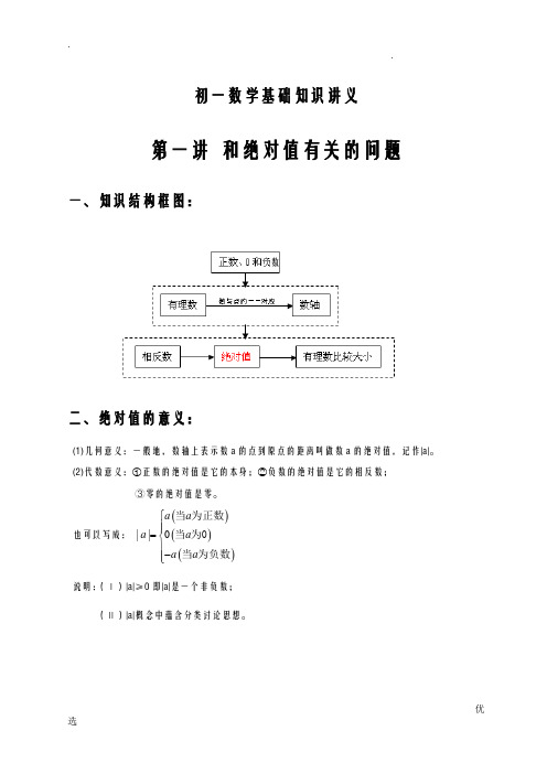 初一数学培优专题讲义