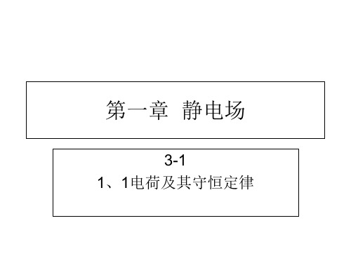 人教版高中物理《电荷》优秀课件