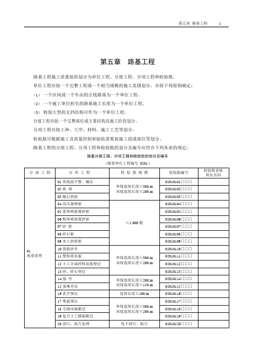 路基工程(1)最新规范标准