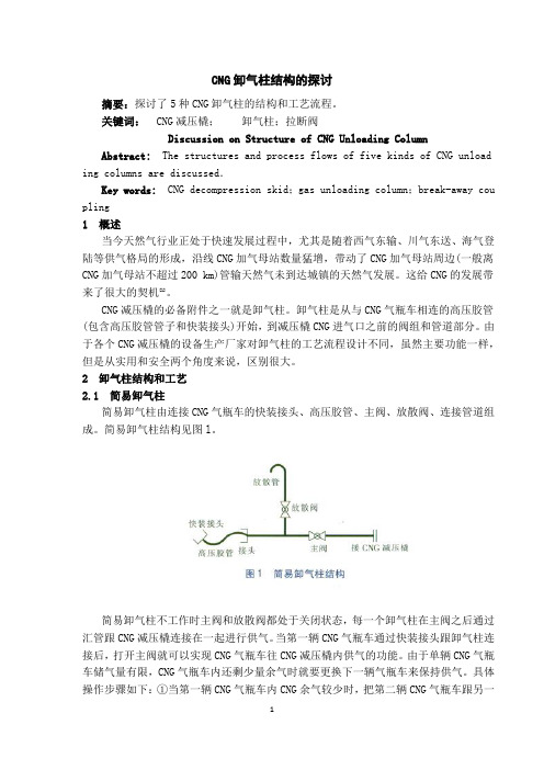 CNG卸气柱流程