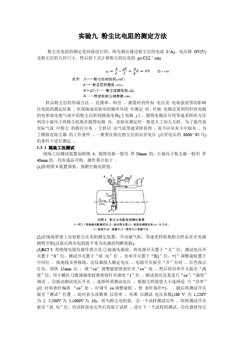 粉尘比电阻