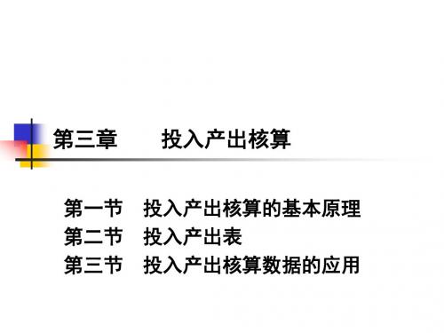 xs国民经济核算(第三章投入产出核算)2013-2014-2(统计学专业)