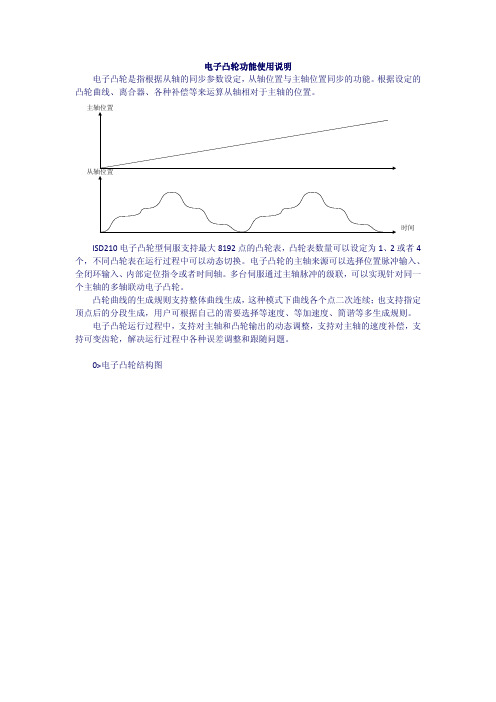 电子凸轮参数说明