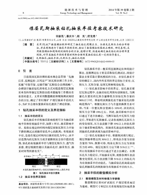 煤层瓦斯抽采钻孔抽采半径考察技术研究