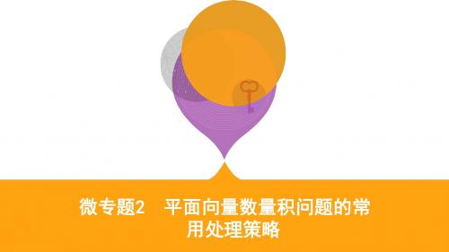 2019江苏高考数学二轮专题攻略课件：微专题2 平面向量数量积问题的常用处理策略