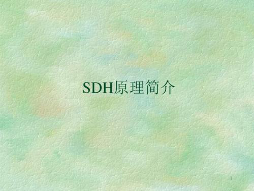 SDH原理