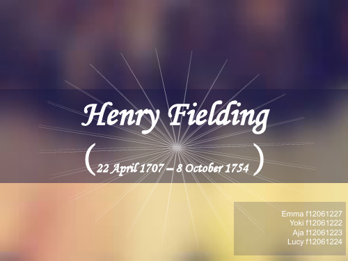 Henry Fielding简介