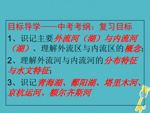 【最新】中考地理 中国的河流复习课件 湘教版-湘教级全册地理课件