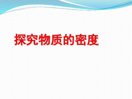 沪粤版初中物理八上 探究物质的密度 PPT课件5