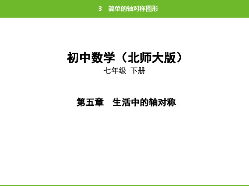 北师大版数学七年级下册第五章3简单的轴对称图形(共73张PPT)