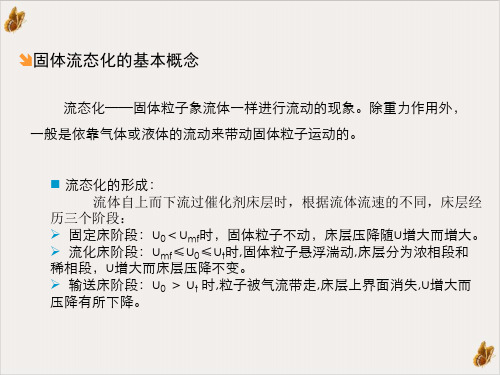 流化床反应器化学反应过程与设备课程PPT课件