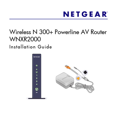 NETGEAR Wireless N 300+ Powerline AV Router WNXR20