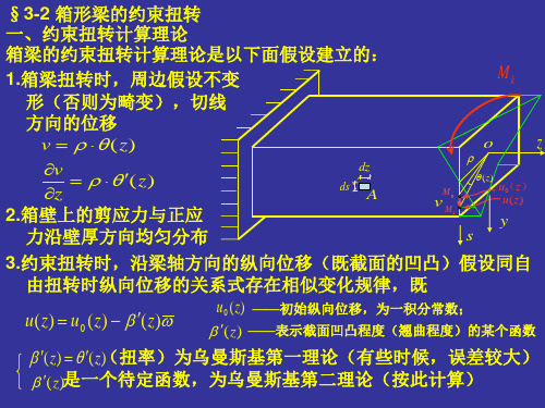 §3-2 箱形梁的约束扭转