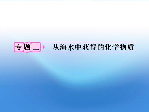 2012高考化学 2.1氯、溴、碘及其化合物备考课件 苏教版