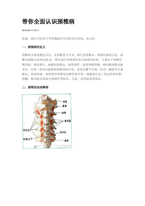 第二篇 带你全面认识颈椎病