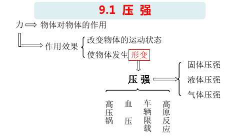 初中物理人教版 八年级下 9.1-2 压强、液体的压强 同步课件