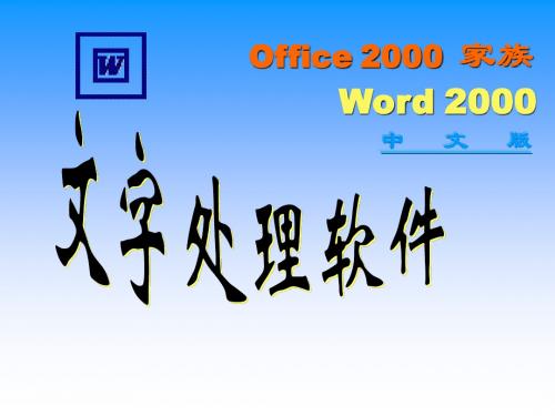 word2000使用-计算机