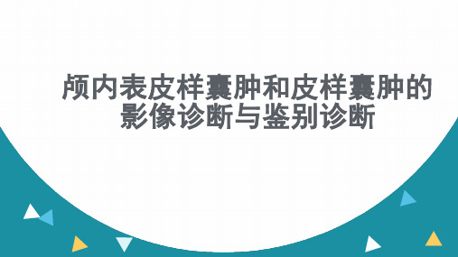 颅内表皮样囊肿和皮样囊肿的影像诊断与鉴别诊断