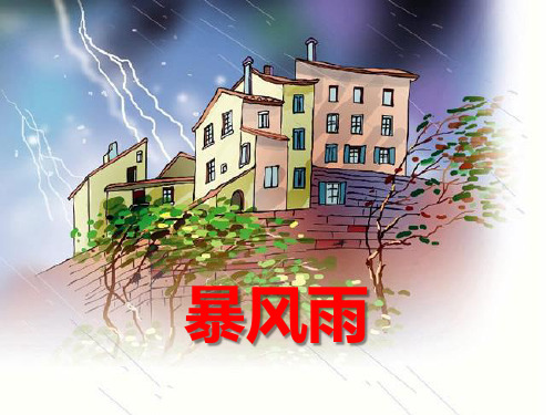 《暴风雨》语文教学PPT课件(2篇)