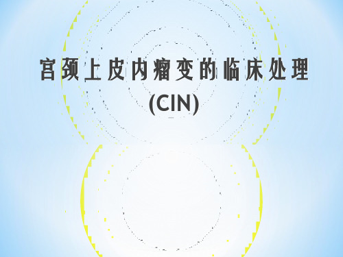 宫颈上皮内瘤变的临床处理【58页】