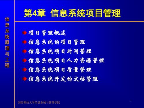 【项目管理】第4章信息系统项目管理(H2学时)ppt-第8章系统实施