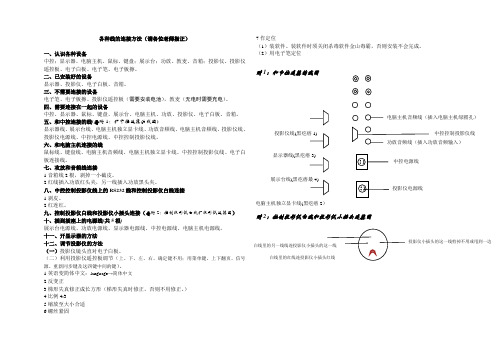 班班通多媒体各种线的连接方法