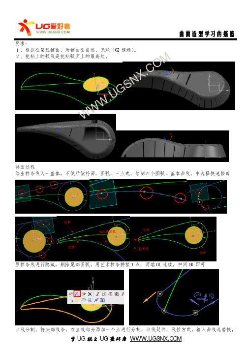 UG曲面造型案例-第4例
