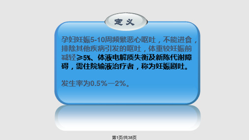 妊娠剧吐实用PPT课件PPT课件