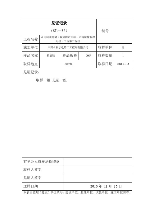 植筋胶见证记录