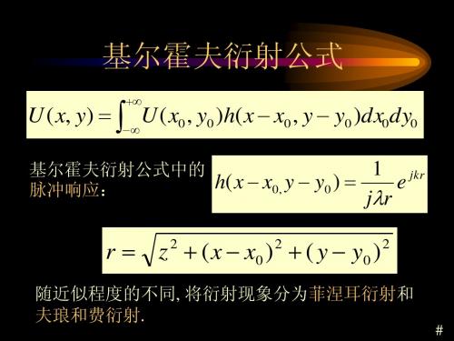 信息光学(傅里叶光学)Chap3-3