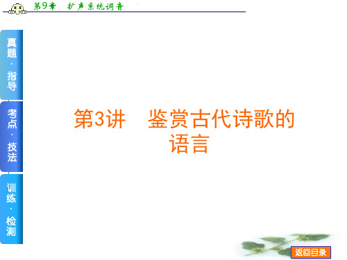 内蒙古巴彦淖尔市第一中学高考语文复习：鉴赏诗歌语言 (共91张PPT) 课件