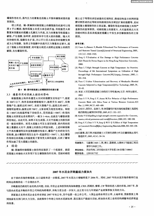 2007年水泥业并购重组力度加大