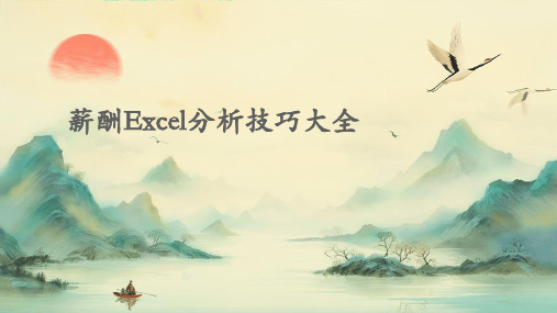 薪酬EXCEL进行薪酬分析技巧大全很直观