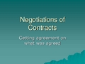 国际商务谈判课件09_Negotiations_of_Contracts