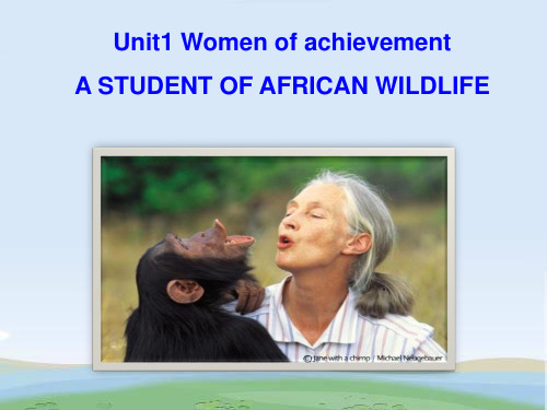 人教版高一英语 Unit1 Women of achievement PPT课件