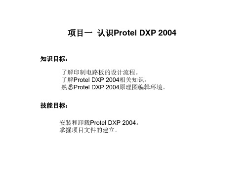 项目一认识ProtelDXP2004pt课件