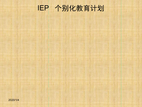 IEP个别化教育计划