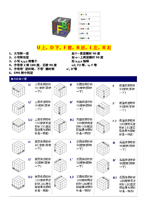 魔方公式详细图解-dan