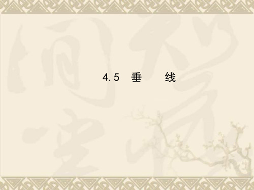 春七年级数学下册 4.5 垂线课件 (新版)湘教版