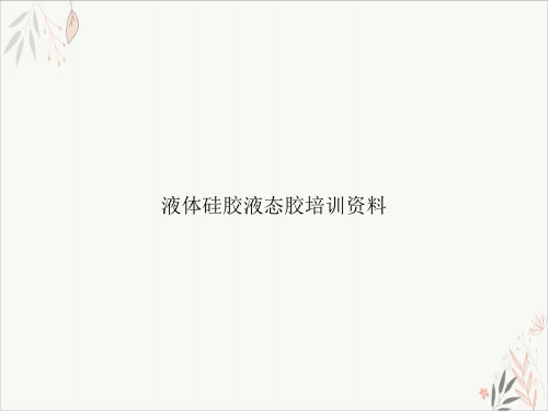 液体硅胶液态胶培训资料课件-PPT