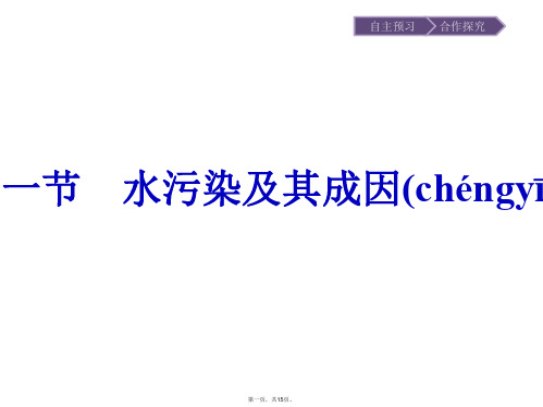 地理高中人教版选修课件第章第节水污染及其成因