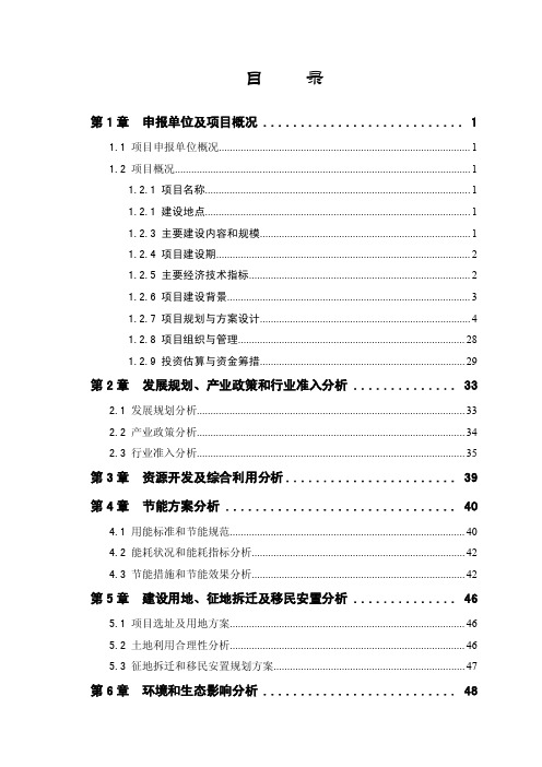 滨江市商会大厦建设项目申请报告65p