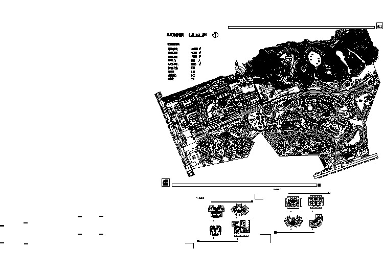 某地碧桂园小区全套规划与户型平面cad图纸(含总平面图)