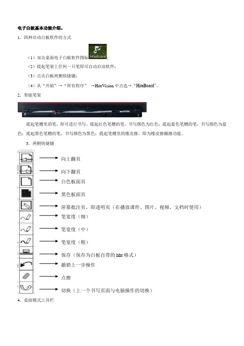 电子白板基本功能介绍