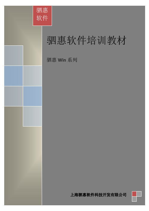 驷惠WIN系列汽车管理系统说明书